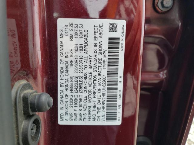 2HKRW2H81JH622607 Honda CR-V EXL