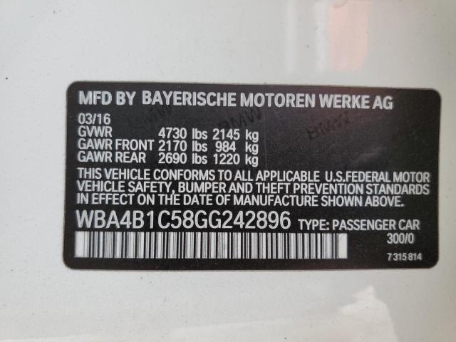 WBA4B1C58GG242896 BMW 435 I Gran Coupe