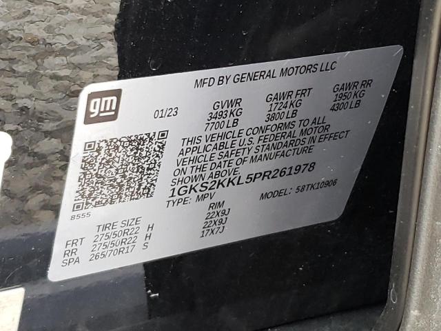 1GKS2KKL5PR261978 GMC Yukon Xl Denali Ultimate