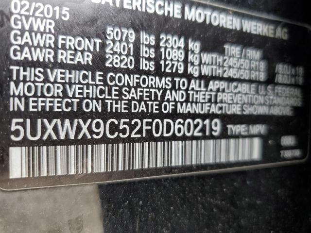 5UXWX9C52F0D60219 BMW X3 Xdrive28i