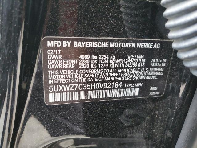 5UXWZ7C35H0V92164 BMW X3 Sdrive28i