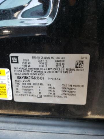 1GKKVRKD7GJ275131 GMC Acadia Slt-1