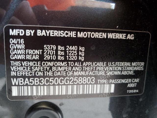 WBA5B3C50GG258803 BMW 535 XI
