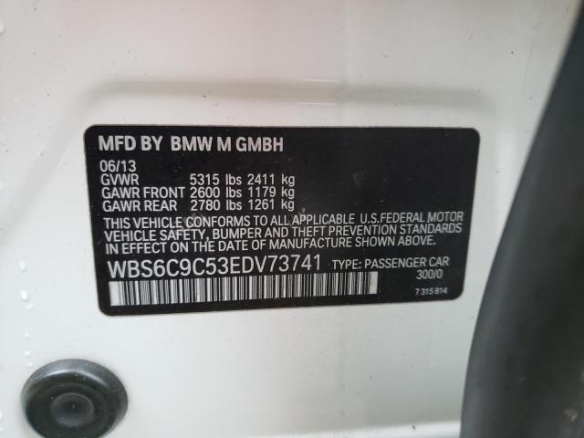 WBS6C9C53EDV73741 BMW M6 Gran Coupe
