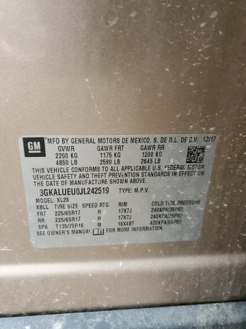 3GKALUEU0JL242519 GMC Terrain Sle