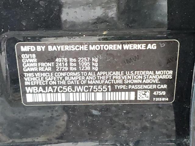WBAJA7C56JWC75551 BMW 530 XI