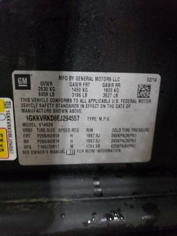 1GKKVRKD8EJ294557 GMC Acadia Slt-1