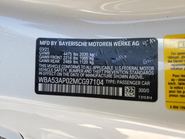 WBA53AP02MCG97104 BMW 430I