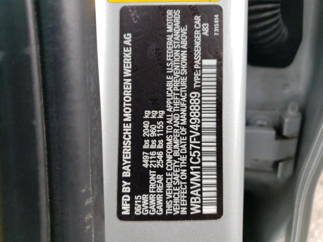 WBAVM1C57FV498889 BMW X1 Sdrive28i