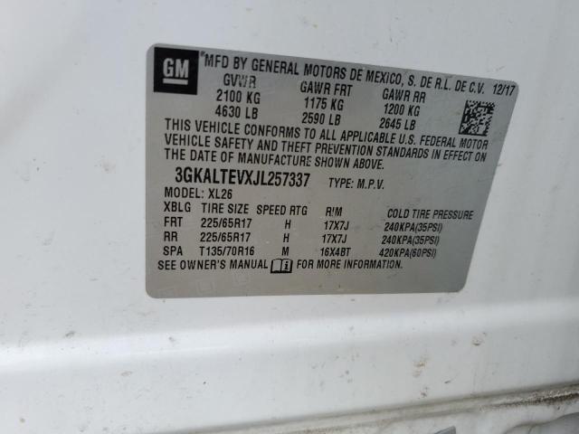3GKALTEVXJL257337 GMC Terrain Sle