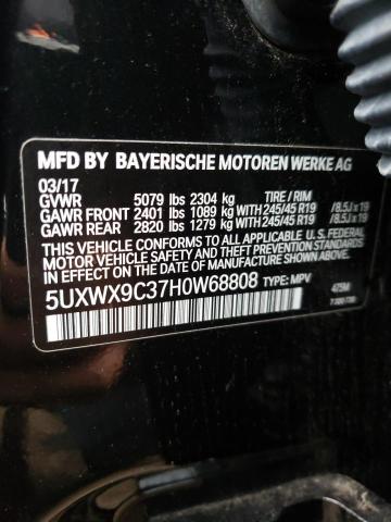 5UXWX9C37H0W68808 BMW X3 Xdrive28i