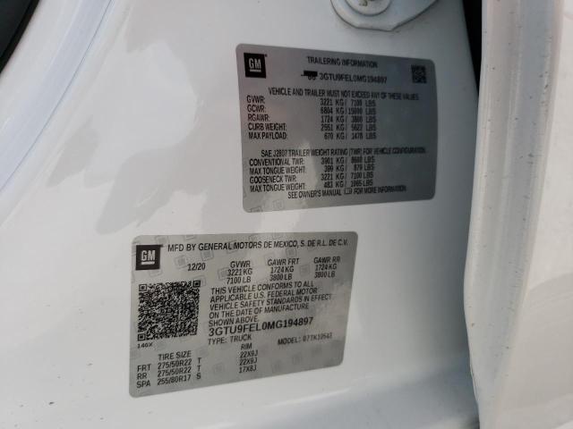 3GTU9FEL0MG194897 GMC Sierra K1500 Denali
