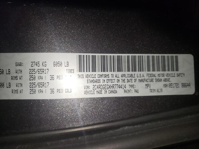 2C4RDGEGXHR774414 Dodge Grand Caravan Gt