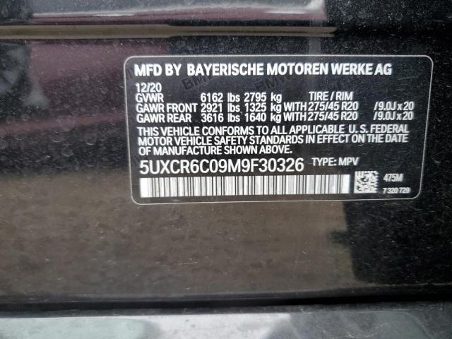 5UXCR6C09M9F30326 BMW X5 Xdrive40i