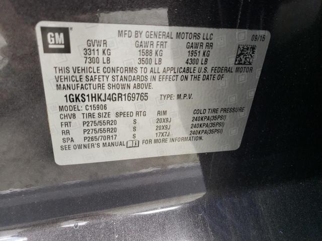 1GKS1HKJ4GR169765 GMC YUKON XL DENALI