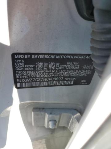 5UXWZ7C37H0V88892 BMW X3 Sdrive28i