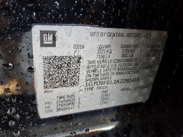 1GTU9FEL1KZ282418 GMC Sierra K1500 Denali