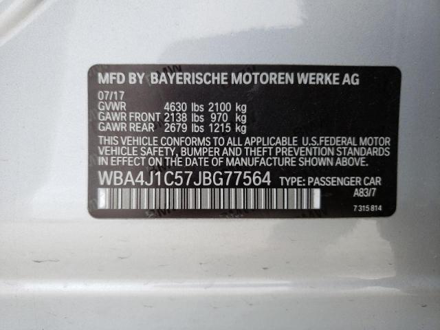 WBA4J1C57JBG77564 BMW 430i Gran Coupe