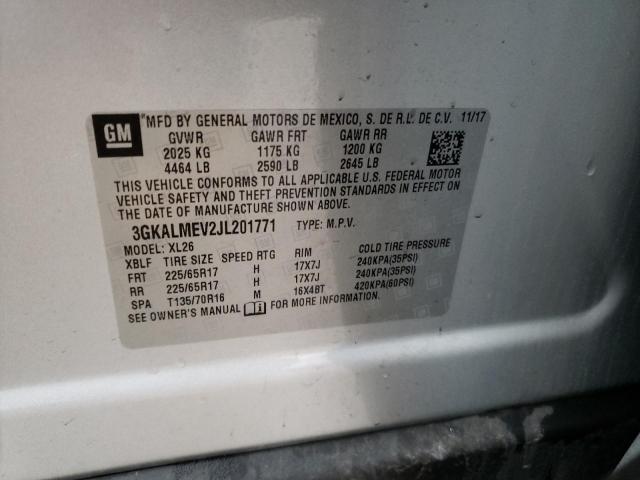 3GKALMEV2JL201771 GMC Terrain Sle