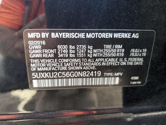 5UXKU2C56G0N82419 BMW X6 Xdrive35i