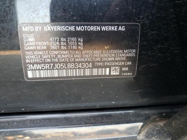 3MW5R7J05L8B34304 BMW 330XI