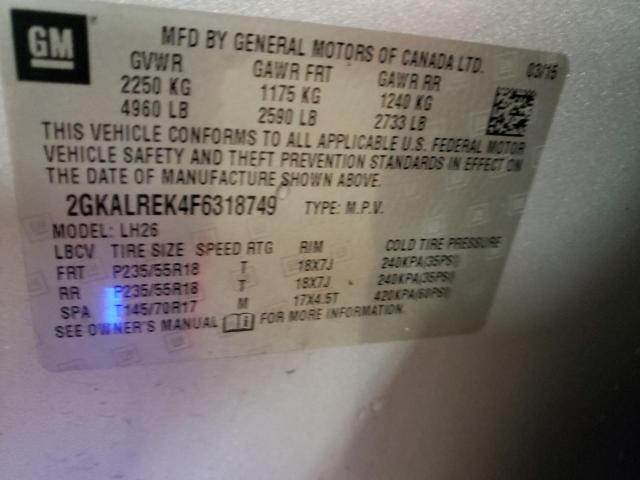 2GKALREK4F6318749 GMC Terrain Sle