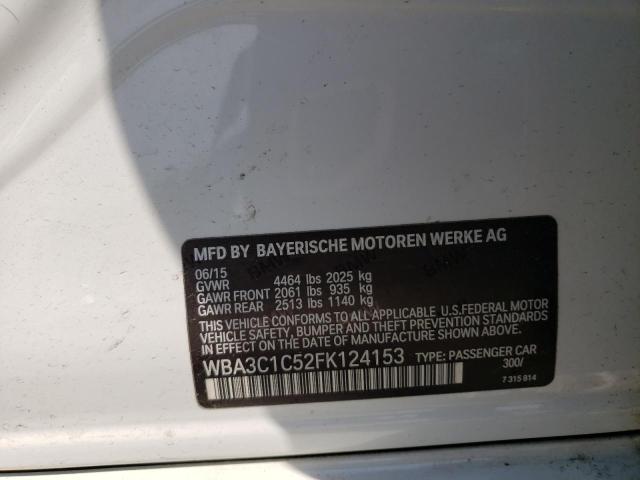 WBA3C1C52FK124153 BMW 328 I Sulev