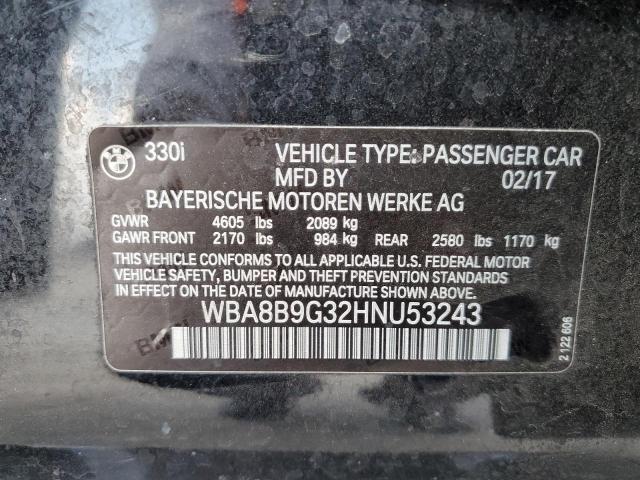 WBA8B9G32HNU53243 BMW 330 I