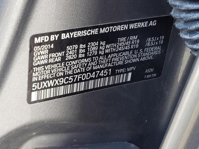5UXWX9C57F0D47451 BMW X3 Xdrive28i
