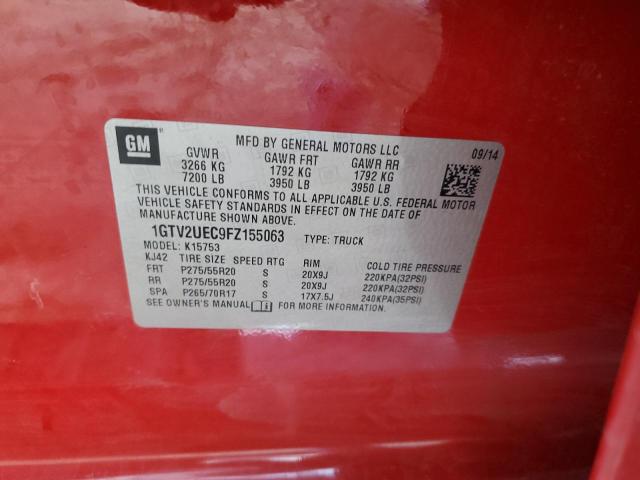 1GTV2UEC9FZ155063 GMC Sierra K1500 Sle