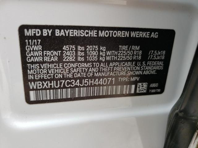 WBXHU7C34J5H44071 BMW X1 Sdrive28i