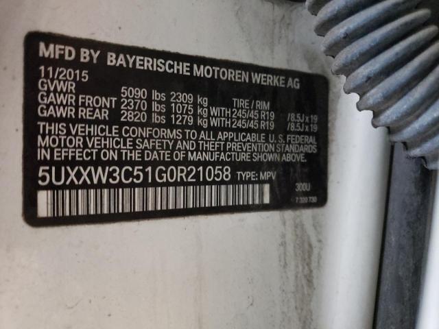 5UXXW3C51G0R21058 BMW X4 Xdrive28i