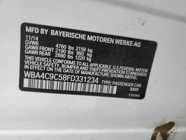 WBA4C9C58FD331234 BMW 428 Xi Gran Coupe Sulev