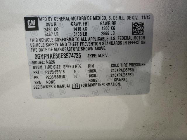 3GYFNAE30ES574726 Cadillac SRX