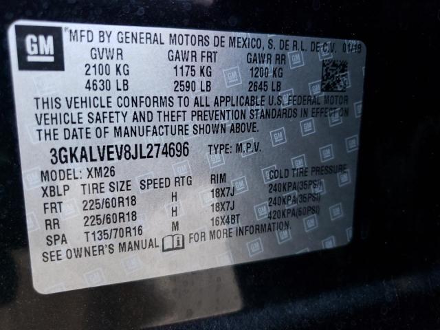 3GKALVEV8JL274696 GMC Terrain Slt