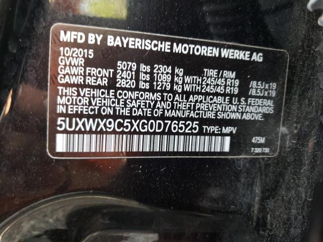5UXWX9C5XG0D76525 BMW X3 Xdrive28i