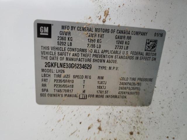 2GKFLNE30G6234629 GMC Terrain Sle