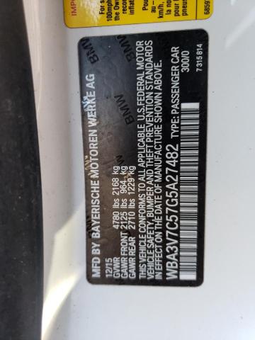WBA3V7C57G5A27482 BMW 428 I Sulev