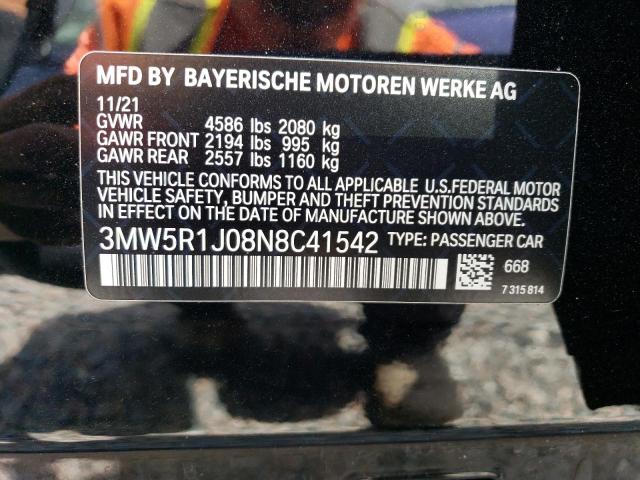 3MW5R1J08N8C41542 BMW 330I