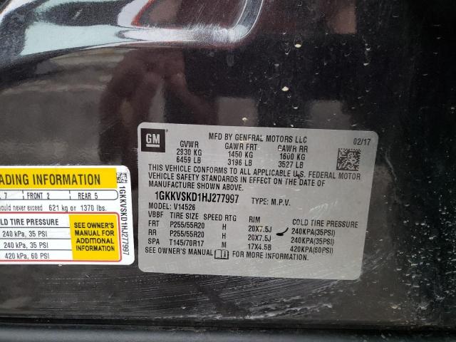 1GKKVSKD1HJ277997 GMC Acadia Limited Slt-2