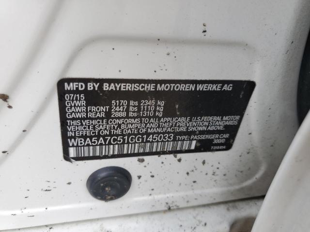 WBA5A7C51GG145033 BMW 528 XI