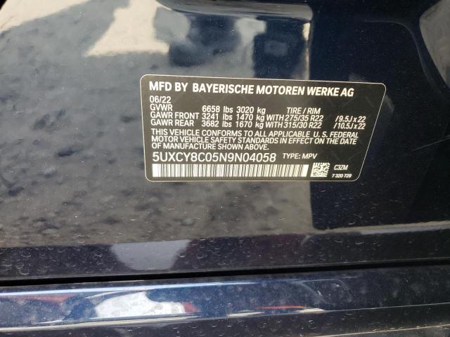 5UXCY8C05N9N04058 BMW X6 M50i