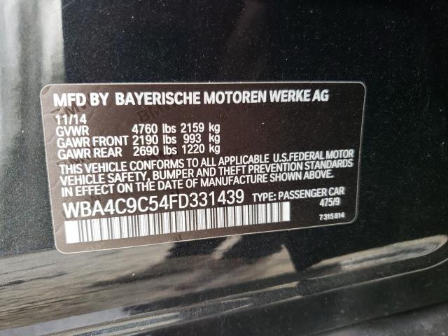 WBA4C9C54FD331439 BMW 428 Xi Gran Coupe Sulev