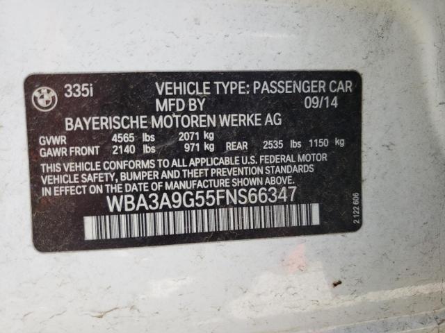 WBA3A9G55FNS66347 BMW 335 I
