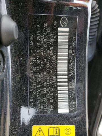 58ABK1GG7GU006638 Lexus ES 350