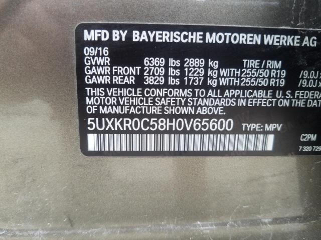 5UXKR0C58H0V65600 BMW X5 Xdrive35i