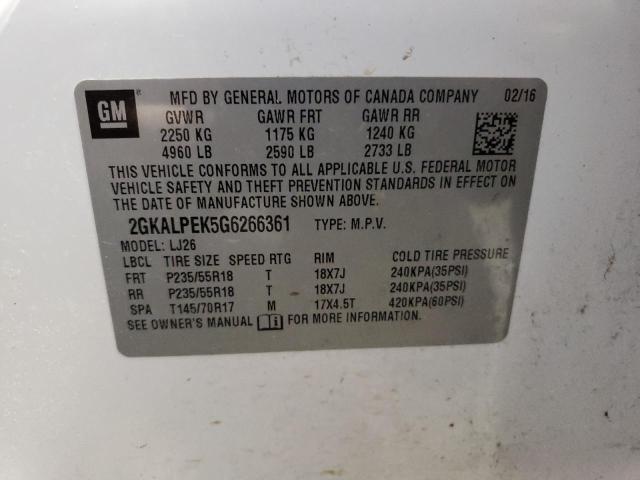 2GKALPEK5G6266361 GMC Terrain Slt
