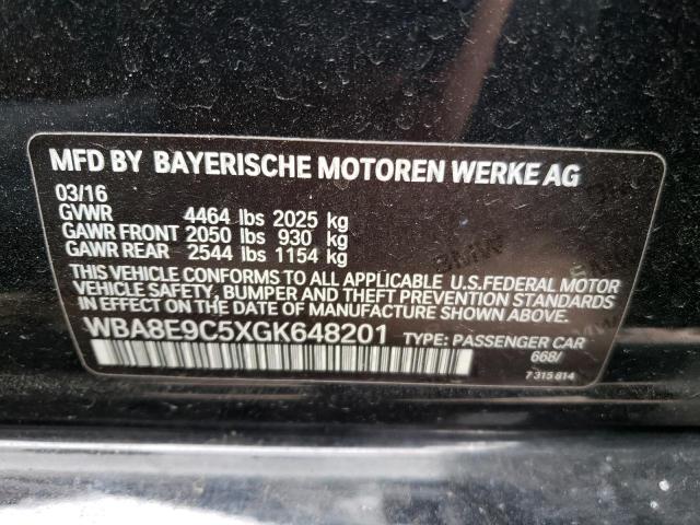 WBA8E9C5XGK648201 BMW 328 I Sulev