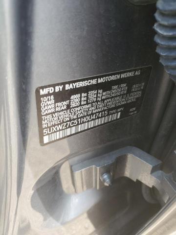 5UXWZ7C51H0U47415 BMW X3 Sdrive28i