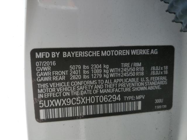 5UXWX9C5XH0T06294 BMW X3 Xdrive28i